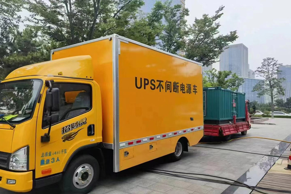 诸暨发电机租赁施工现场